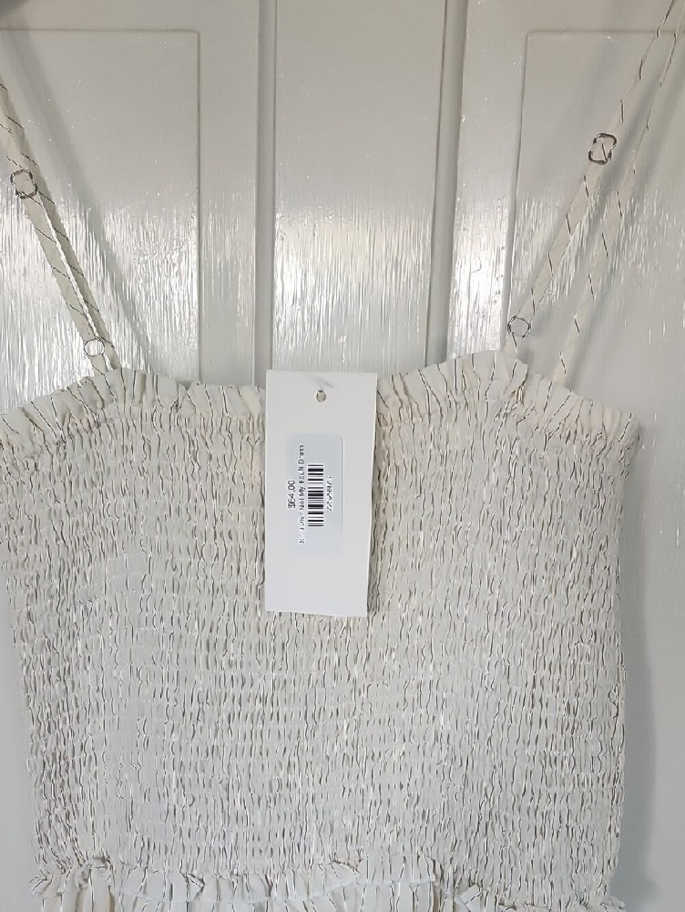 One Loved Babe Cream Smocked Midi Dress - Picture 5 of 6